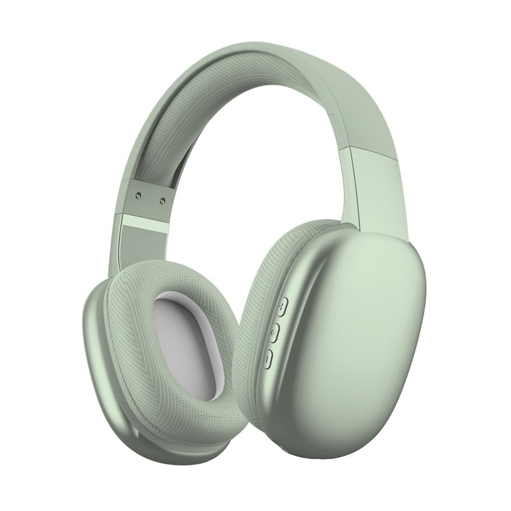 Gabba Goods Wireless Over Ear Bluetooth Headphones with Microphone - Wireless Headset -Noise Reduction - Bluetooth, Wired,Built in Micro SD for Travel, Home, Work TV,PC,Gaming,Cellphone (Mint)