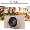 2.5 Digital Camera for Photography, Autofocus Vlogging Camera for with Selfie Lens, Compact Travel Video Camera with Flash, 16X Zoom, Anti Shake (Pink) view 4