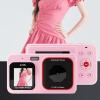 Digital Camera, 72MP 2.5K Ultra HD Vlogging Camera with Dual Screen, Autofocus, 16X Digital Zoom, Point and Shoot Camera Video Camera for Travel (Pink) view 2