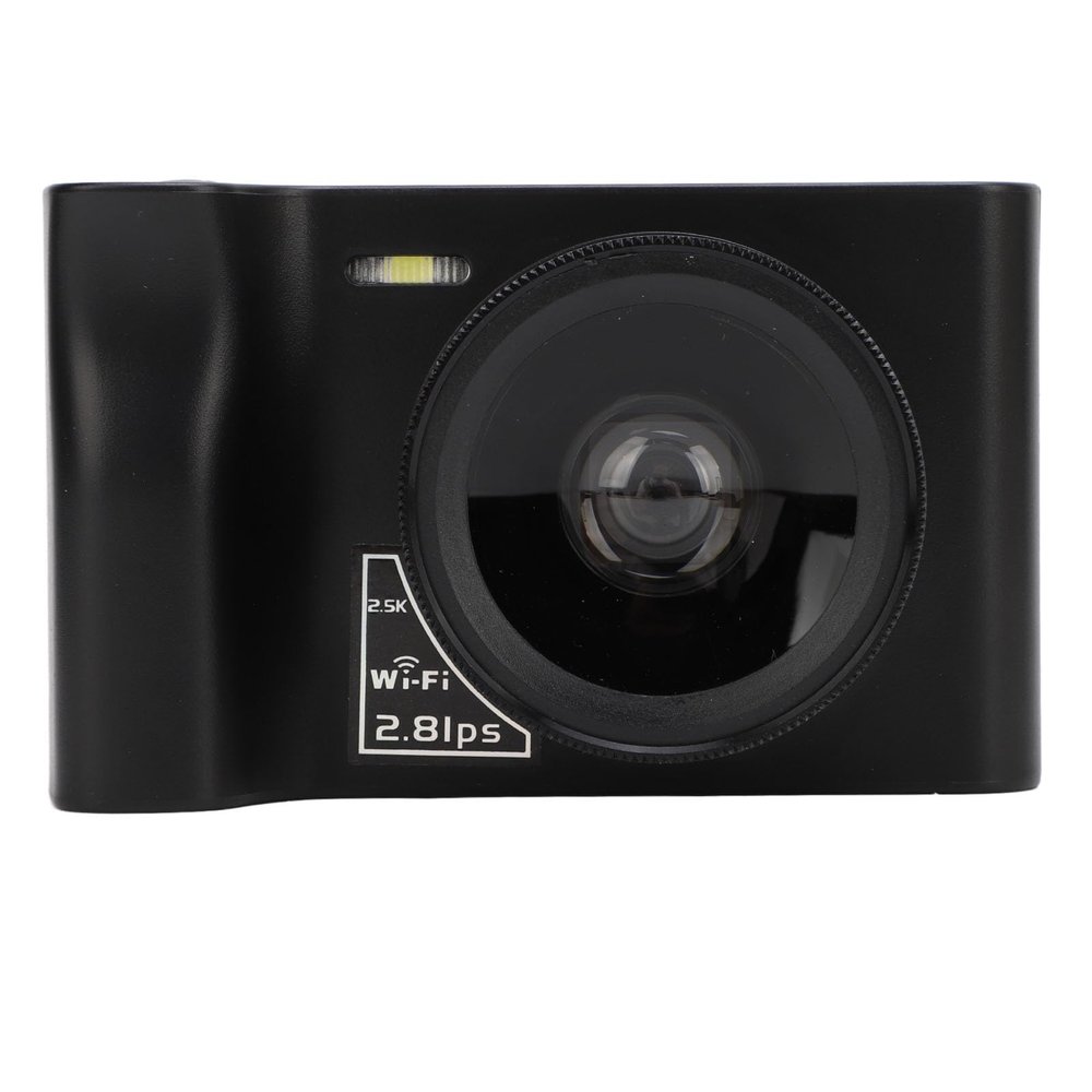 2.5 Digital Camera for Photography, Autofocus Vlogging Camera for with Selfie Lens, Compact Travel Video Camera with Flash, 16X Zoom, Anti Shake (Black)