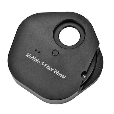1.25inch Eyepiece 5 Position Manual Filter Wheel T2 Mount Camera Adapter Telescopes Black