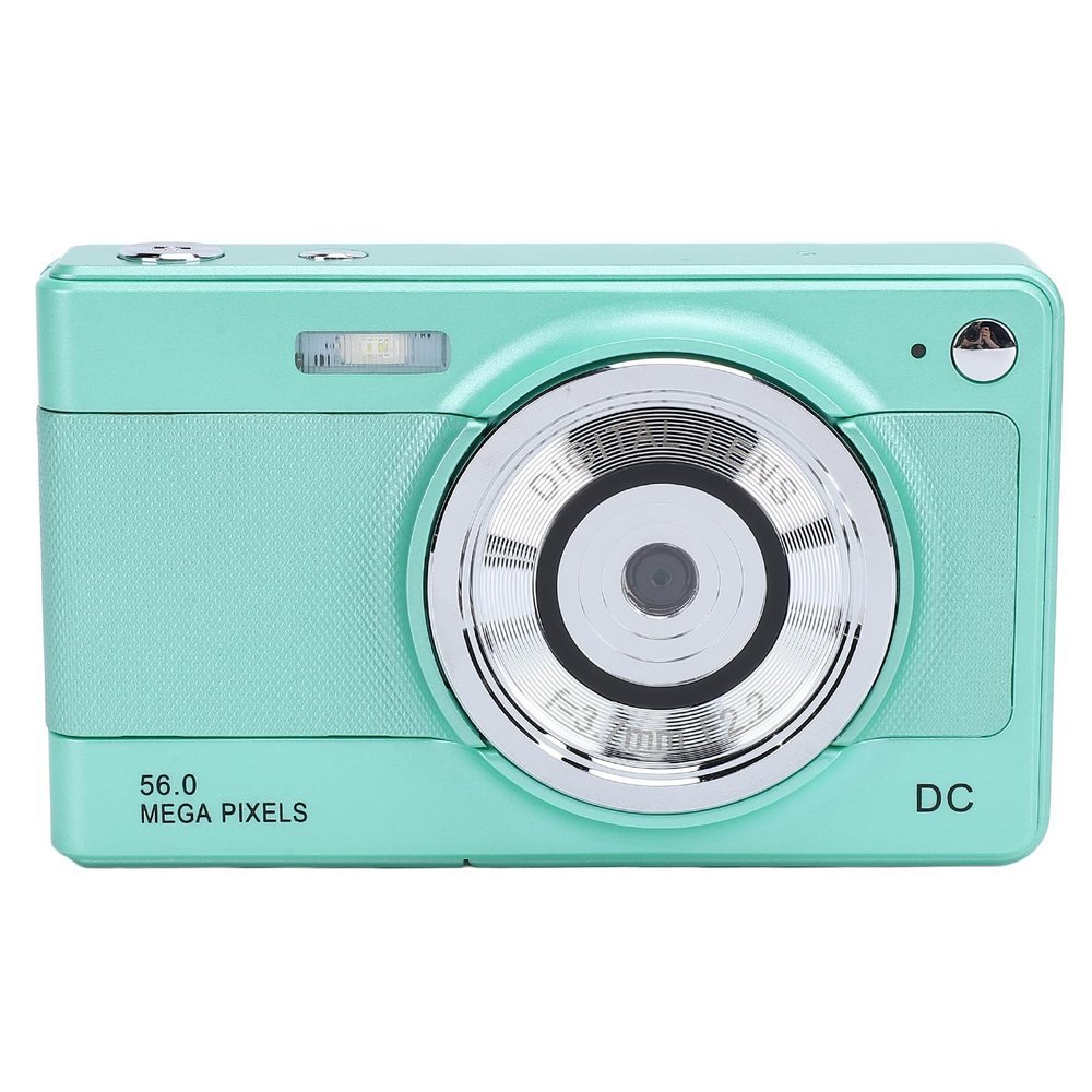 56MP Digital Camera FHD 1080P Compact Point and Shoot Camera 8X Zoom Anti Shake Portable Cameras Small Camera for Teens Boys Girls Seniors (Green)