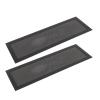 360x120mm DIY PC Case Dust Mesh Filter, PVC Mesh Filter Cover with Magnetic Strip, 2 Pack Computer Cooler Fan Dust Filter Cover for PC Case Power Supply, Fan Vent (Black) view 1