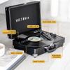 Victrola Journey+ Bluetooth Suitcase Record Player  Built-in Speakers, 33-1/3, 45 & 78 RPM Vinyl Record Player, RCA Out, Headphone Jack, Wireless Streaming (Black) view 3