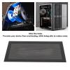 140x280mm DIY PC Case Dust Mesh Filter, 2 Pack PVC Mesh Filter Cover with Magnetic Strip, Computer Cooler Fan Dust Filter Cover for PC Case Power Supply, Fan Vent (Black) view 3