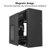 140x280mm DIY PC Case Dust Mesh Filter, 2 Pack PVC Mesh Filter Cover with Magnetic Strip, Computer Cooler Fan Dust Filter Cover for PC Case Power Supply, Fan Vent (Black) view 4