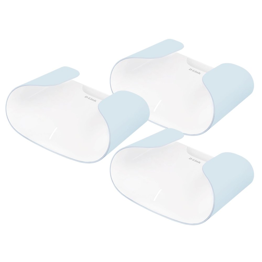 D-Link AX3000 WiFi 6 Mesh System (3-Pk) - Contemporary Design - High-Performance - Feature Rich - AI Enabled - Parental Controls Covers up to 7000 sq. ft Router (M30/3)