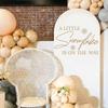 CANTLY A Little Snowflake is On The Way Stickers Decoration - Welcome Sign Decal for Balloon Arch,Winter Wonderland Theme Baby Shower Stickers,Baby Shower Decorations for Winter (Snowflake Decal) view 1