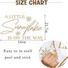CANTLY A Little Snowflake is On The Way Stickers Decoration - Welcome Sign Decal for Balloon Arch,Winter Wonderland Theme Baby Shower Stickers,Baby Shower Decorations for Winter (Snowflake Decal) view 2