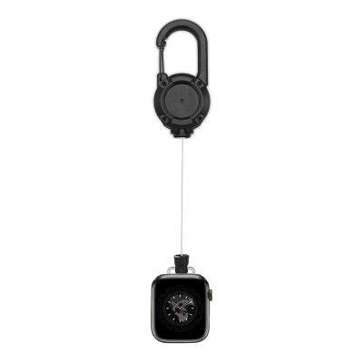 Bshirmay Badge Holder Retractable Clip Compatible with Apple Watch Band Series 11/10/9/8/7/6/5/4, SE 3/2/1, Ultra 3/2/1, Stretchable Badge Reel Clip for iWatch 38mm 40mm 41mm 42mm 44mm 45mm 46mm 49mm