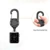 Bshirmay Badge Holder Retractable Clip Compatible with Apple Watch Band Series 11/10/9/8/7/6/5/4, SE 3/2/1, Ultra 3/2/1, Stretchable Badge Reel Clip for iWatch 38mm 40mm 41mm 42mm 44mm 45mm 46mm 49mm view 3