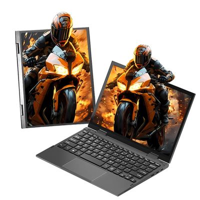 ZWYING 2-in-1 Mini Laptop: 10.95" 2K FHD IPS Touchscreen, N95 CPU,16GB DDR5 RAM 512G SSD, Metal Body, Win 11 Pro, Full-Function Type-C, Fingerprint Sensor, Backlit Keyboard (16G+512GB)
