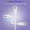 10Gsupxsel Cat6a Patch Cables 0.5ft (10 Pack) Slim, Cat6 Ethernet Patch Cable Pure Copper, Flexible Cat 6 Patch Cable 550MHZ 10G, Space-Saving Cat 6A Network Cables for Patch Panel, White view 4