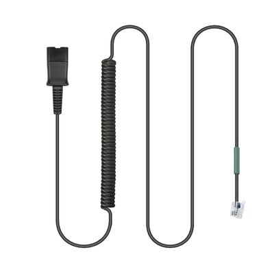 Xintronics U10P RJ9 to QD Adapter Cable for Plantronics Quick Disconnect Headsets Coil Cord Extension Compatible with Polycom VVX310 VVX410 VVX411 Avaya Mitel ShoreTel NEC Nortel Landline Deskphone