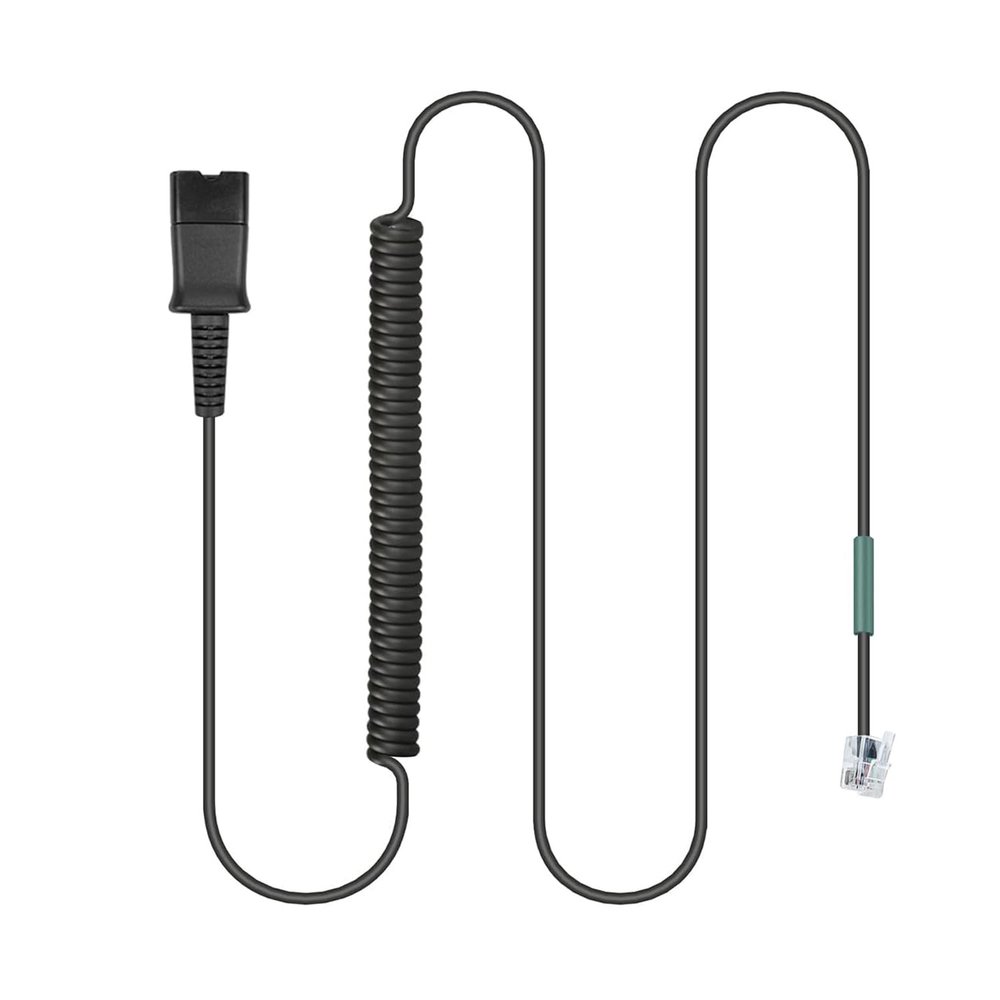 Xintronics U10P RJ9 to QD Adapter Cable for Plantronics Quick Disconnect Headsets Coil Cord Extension Compatible with Polycom VVX310 VVX410 VVX411 Avaya Mitel ShoreTel NEC Nortel Landline Deskphone