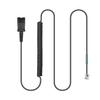 Xintronics U10P RJ9 to QD Adapter Cable for Plantronics Quick Disconnect Headsets Coil Cord Extension Compatible with Polycom VVX310 VVX410 VVX411 Avaya Mitel ShoreTel NEC Nortel Landline Deskphone view 1