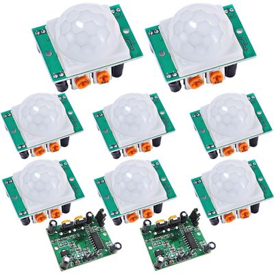 DaFuRui 10PCS HC-SR501 PIR Module Pyroelectric Infrared Motion Sensor Module Detector