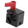 15mm Single Rod Clamp 1/4in 3/8in Thread Secure Connection Quick Release Aluminum Alloy for Camera Support System Shoulder Rig Tripod DSLR Rail view 2