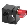 15mm Single Rod Clamp 1/4in 3/8in Thread Secure Connection Quick Release Aluminum Alloy for Camera Support System Shoulder Rig Tripod DSLR Rail view 3