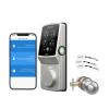Lockly Secure Plus Smart Lock with RFID Card and Door Knob, Keyless Entry Door Lock, PIN Genie Keypad, 3D Biometric Fingerprint Sensor, App Remote Control, Auto Lock, No Monthly Fee view 1