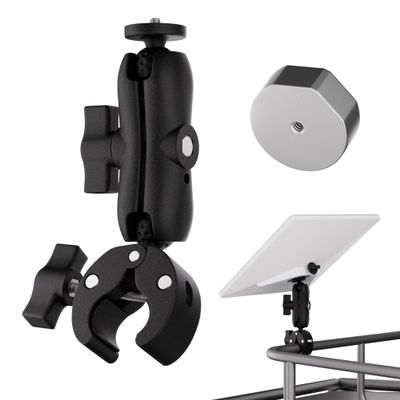 2024 Starlink Mini Mount, Car RV Pole Clamp Mount for Starlink Mini, Adjustable Pipe Mounting Kit for Car RV Ladder Boat Yacht Old Pipe Adapter ONLY