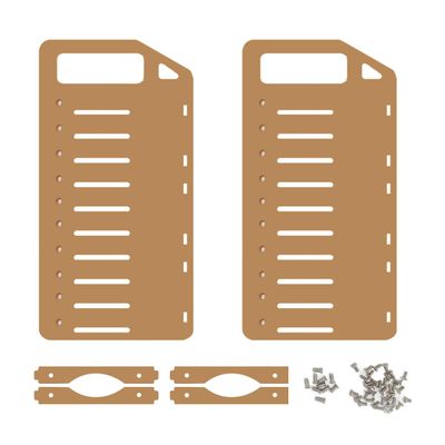 3.5in DIY Hard Drive Bracket Transparent Drive Bracket Multi Layer Acrylic Drive Bracket for Desktop with Accurate Mounting Hole Support 10 Hard Drives 3 Fans