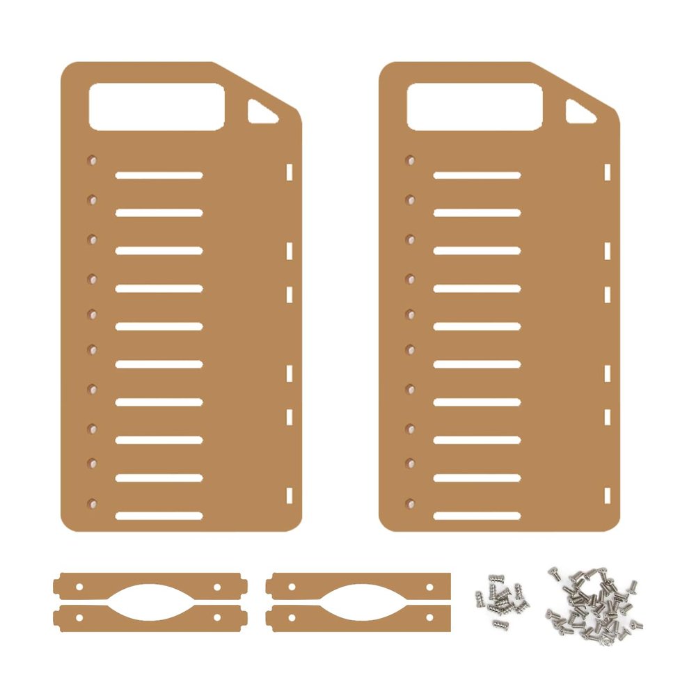 3.5in DIY Hard Drive Bracket Transparent Drive Bracket Multi Layer Acrylic Drive Bracket for Desktop with Accurate Mounting Hole Support 10 Hard Drives 3 Fans