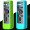 2Pack Case for VIZIO Voice Remote Control, XRT260 Cover for VIZIO Smart TV Remote Control 2021 2023/2021 V-Series Skin Glow in The Dark Blue and Green view 1