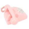 Audio Message Recording Telephone, Audio Guest Book 8GB Storage Clear Sound Convenient Use for Birthday (Pink) view 2
