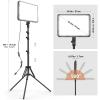 2 Pack LED Video Light with 63'' Tripod Stand, Kmasic 2500-8500K Dimmable Photography Lighting Kit,15W Soft Studio Lighting for Video Recording/Filming/Game Streaming/YouTube/Podcast, USB Charger view 3