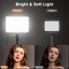 2 Pack LED Video Light with 63'' Tripod Stand, Kmasic 2500-8500K Dimmable Photography Lighting Kit,15W Soft Studio Lighting for Video Recording/Filming/Game Streaming/YouTube/Podcast, USB Charger view 4