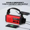 Emergency Crank Radio, 20000mAh / 74000mWh Solar Hand Crank Weather Radio with NOAA/AM/FM, Battery Powered Radio with Cell Phone Charger, Reading Lamp, Flashlight & SOS for Emergencies/Home view 3