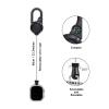Bshirmay Badge Holder Retractable Clip Compatible with Apple Watch Band Series 11/10/9/8/7/6/5/4, SE 3/2/1, Ultra 3/2/1, Stretchable Badge Reel Clip for iWatch 38mm 40mm 41mm 42mm 44mm 45mm 46mm 49mm view 2