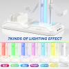 KDD Headset Stand with Charging Station - Detachable Controller Holder with 9 Light Modes - Rotatable Headphone Hanger with USB A&C Charger Ports - Earphone Hook for PC Gaming Accessories Storage view 4