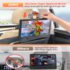 Arafuna 12.5" Car DVD Player with Headphone, Portable DVD Player with Headrest Mount, Suction-Type Disc in, Headrest DVD Player Support 1080P Video, HDMI Input, AV in/Out, USB/SD Card Reader view 2