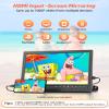 Arafuna 12.5" Car DVD Player with Headphone, Portable DVD Player with Headrest Mount, Suction-Type Disc in, Headrest DVD Player Support 1080P Video, HDMI Input, AV in/Out, USB/SD Card Reader view 3