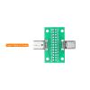 MECCANIXITY 3Pcs Type-C Male to Female USB 3.1 Tester Green PCB Board Adapter, Double Sided DIP with 2.54mm 26Pin Connector Socket for Data Wire Wire Transfer view 3
