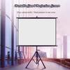 4:3/16:9 Portable Projector Screen Tripod Stand, Lightweight Carry Projector Screen for Office Presentation, Projector Screen for Classroom Education(16:9-White Fiberglass,60in) view 3