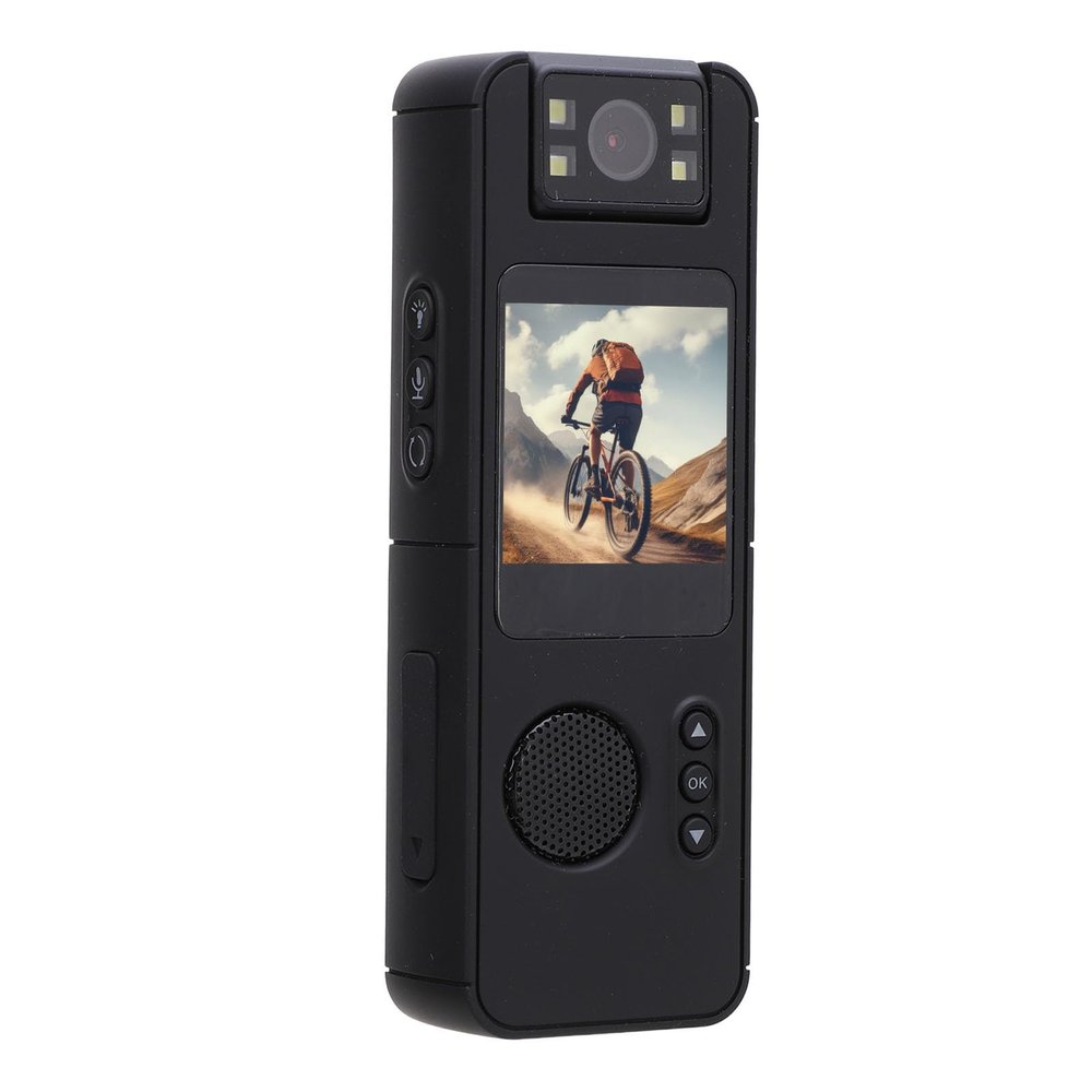 Tangxi Body Worn Camera, Wearable Small Camera with Back Clip, Motion Detection 140 Wide Angle HD 1080P Body Cam Wearable Pocket Camcorder for Security Guard