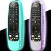 2Pack Case for LG Magic Remote MR23GN 2021-2024, Cover for LG Remote MR22GA MR22GN MR23GA MR24GN Silicone Skin Sleeve Glow in The Dark Blue and Purple view 1