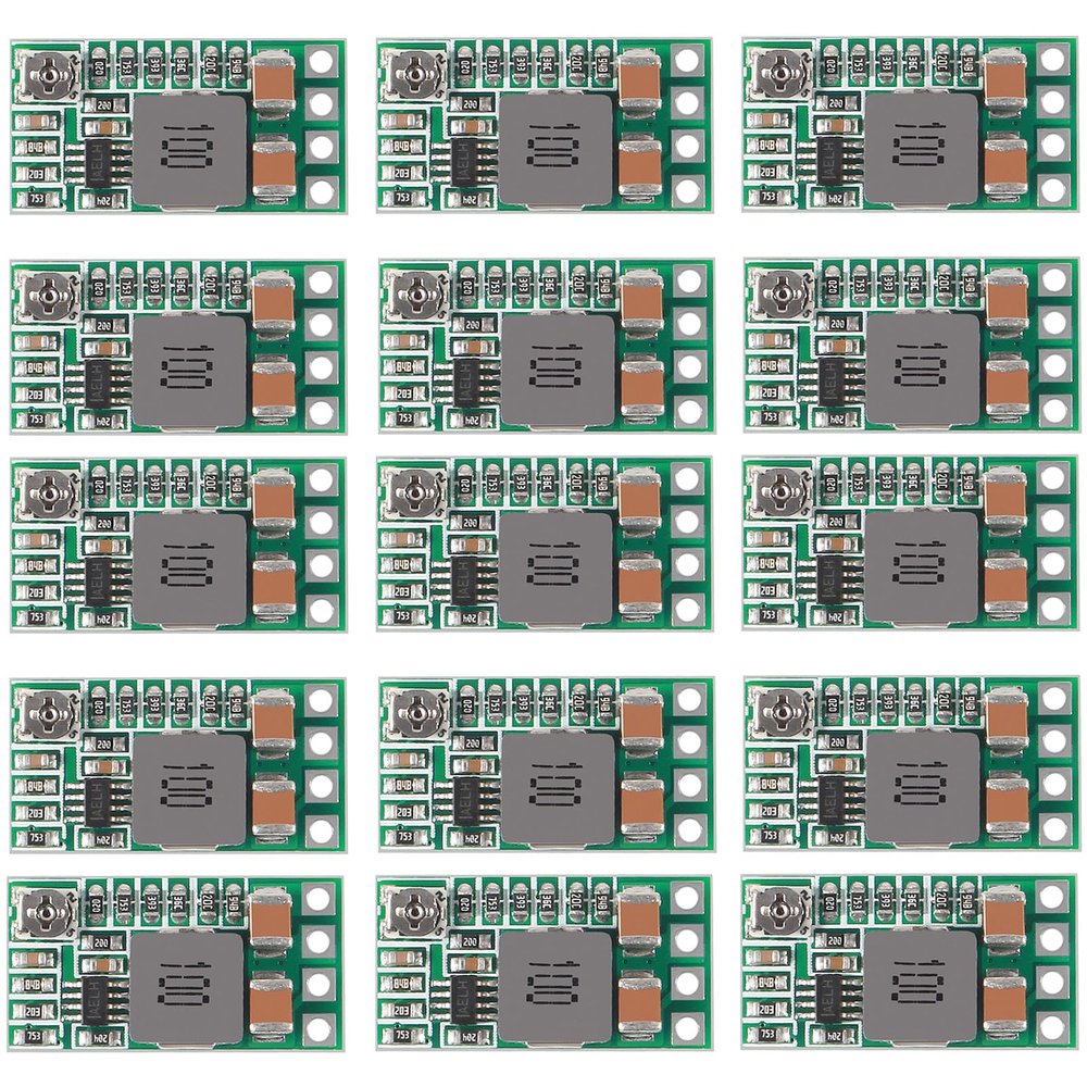 15Pcs 5V Regulator Module Mini DC-DC 4.2-24V to 5V 3A Step Down Power Supply Module Voltage Reducer Voltage Buck Converter Adjustable 1.8V 2.5V 3.3V 5V 9V 12V Power Supply Transformer Module