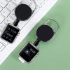 Bshirmay Badge Holder Retractable Clip Compatible with Apple Watch Band Series 11/10/9/8/7/6/5/4, SE 3/2/1, Ultra 3/2/1, Stretchable Badge Reel Clip for iWatch 38mm 40mm 41mm 42mm 44mm 45mm 46mm 49mm view 3