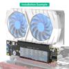 JMT Dual NVMe M Key to PCI-E 4.0 16X Adapter Card Support for PCIe x8x4x4 Bifurcation Motherboard view 3