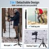SIRUI SVM-145 Carbon Fiber Camera Monopod with Feet, 60.7" Professional Lightweight Travel Monopod with Fluid Video Head for DSLR Camera, One-Step Height Adjustment, Modular, Max Load 22lbs view 4