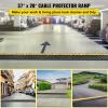 VEVOR 3-Channel Rubber Cable Protector Ramps Heavy Duty 44000Lbs Load Capacity Cable Wire Floor Cord Cover Ramp Speed Bump Driveway Hose Cable Ramp Protective Cover view 2