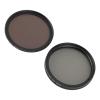 3 in 1 Camera Filter Set with ND8 CPL Camera Lens Filter for Photography, Anti Fingerprint DSLR Filter Set with Storage Box, HD Coating Process (72mm) view 1