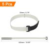 MECCANIXITY 5Pcs Reusable Battery Tie Down Straps,0.8x20" Grey Nylon Multipurpose Battery Hold Down Adjustable Cinch Strap Hook Loop Fastening Tie for Quadcopters FPV RC Drone Boat Car view 2