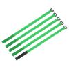 MECCANIXITY 5Pcs Reusable Battery Tie Down Straps,0.8x20" Green Nylon Multipurpose Battery Hold Down Adjustable Cinch Strap Hook Loop Fastening Tie for Quadcopters FPV RC Drone Boat Car view 1