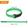 MECCANIXITY 5Pcs Reusable Battery Tie Down Straps,0.8x20" Green Nylon Multipurpose Battery Hold Down Adjustable Cinch Strap Hook Loop Fastening Tie for Quadcopters FPV RC Drone Boat Car view 2