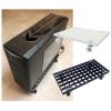 HEAIQI Computer Stand Pc Stand CPU Rolling Stand, Mobile PC Holder, Computer Tower Cart, Computer Host Stand with Wheels Under Home Office Desk Computer Tower Stand Printer Stand(B,Small) view 4